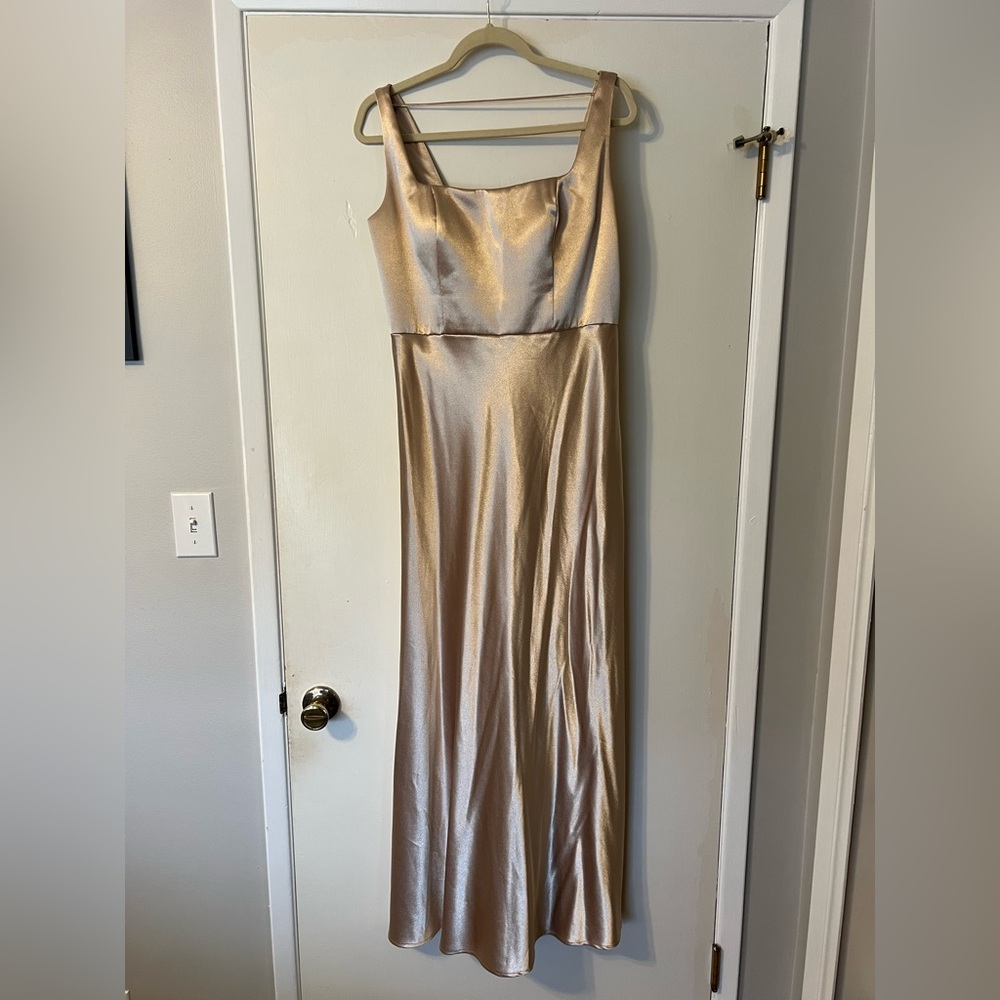 Jenny Yoo Gold Maxi Dress